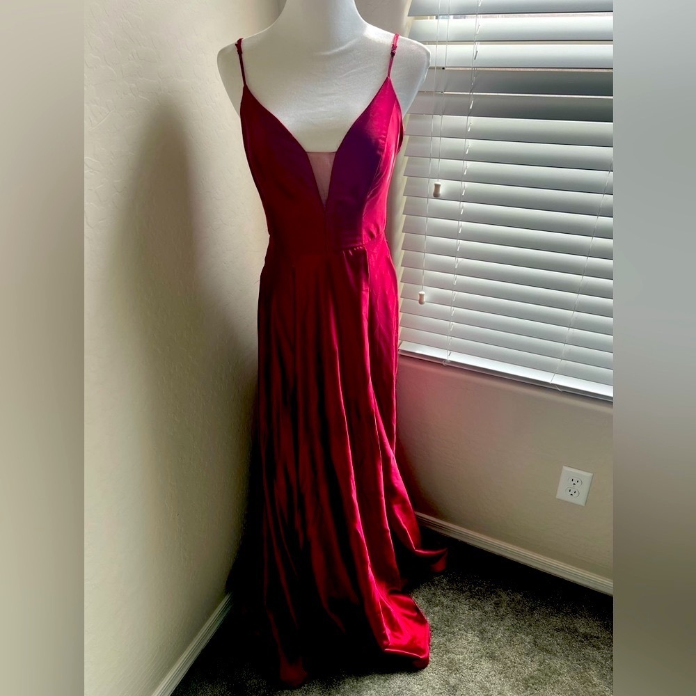 Burgundy size 5/6 formal gown